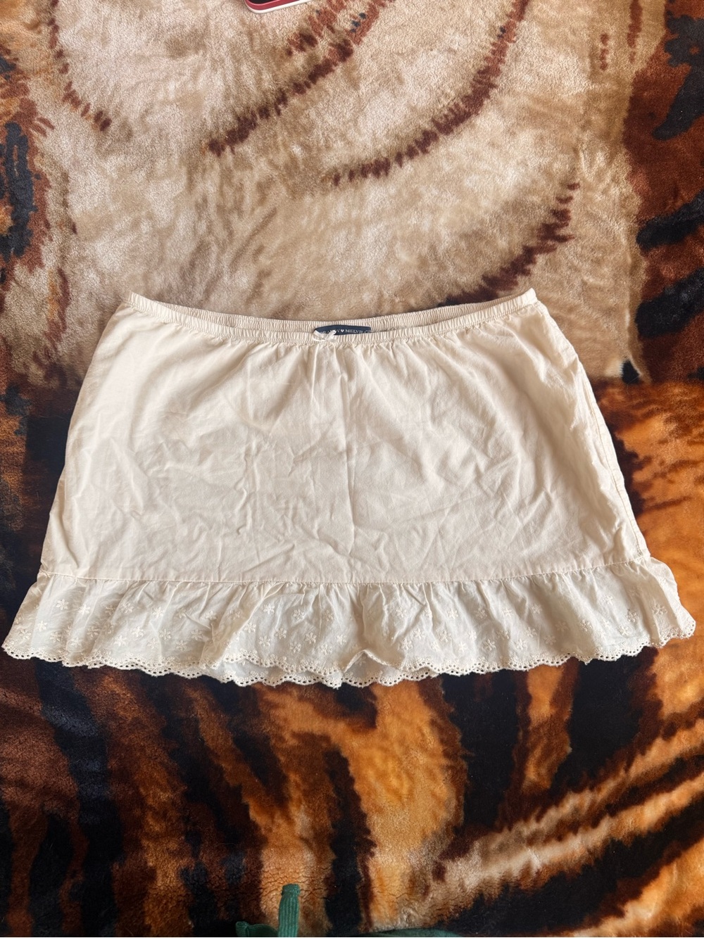 Brandy Melville Cream Elastic Waist Slip
